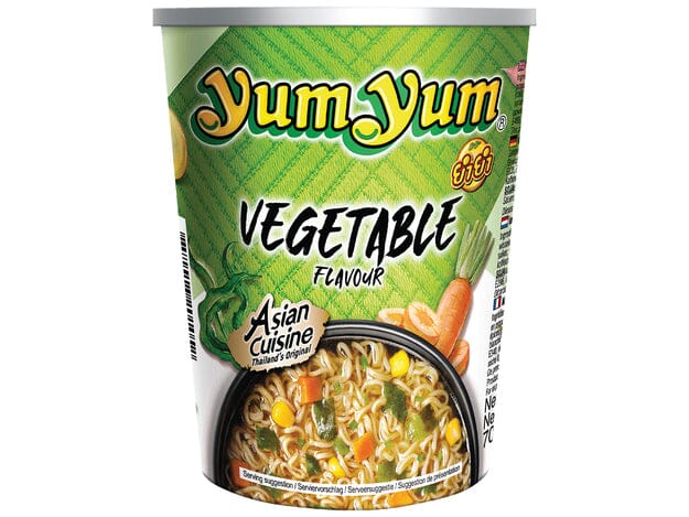 YumYum 蔬菜味方便面 杯面 70克/ Instant Nudeln Gemüsegeschmack 70g Yumyum