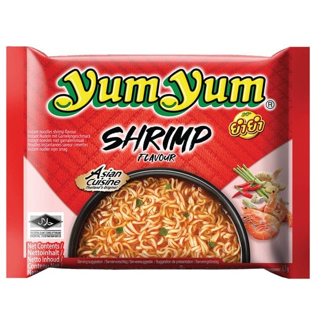 养养牌 虾味方便面 60克 /Instant Nudeln Tom Yum Garnelengeschmack 60g YUM YUM