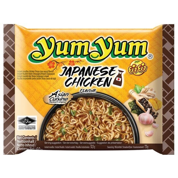 养养牌 日式鸡肉味方便面 60克 /Instant Nudeln Japanische Japanisches Huhn Shoyu 60g YUM YUM