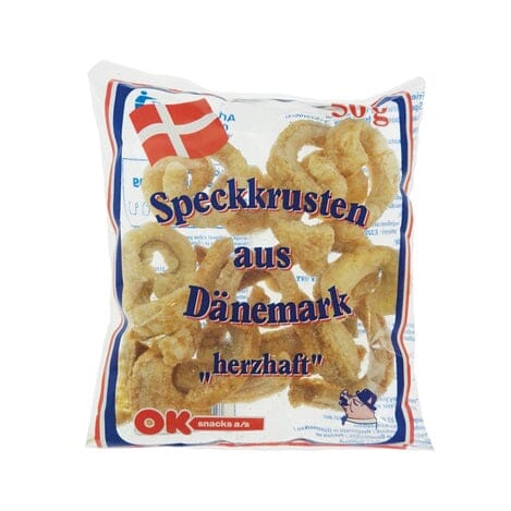 培根皮 50克 /Snacks gebratene Speckkrusten 50g OK SNACKS