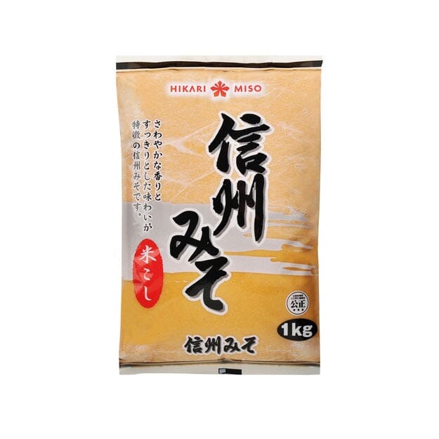 菊鹤 白味增 料理酱 1公斤/Weiße Miso Paste Fermentierte Sojabohnenpaste hell 1kg Shinshu