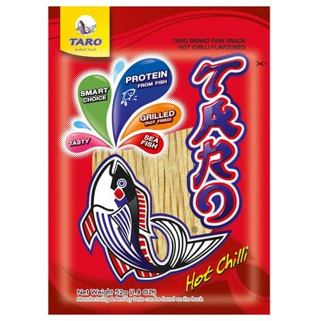 泰国 鱼条小吃 火辣味 52克 / Fisch Snack in Streifen Heißer Chili 52g TARO