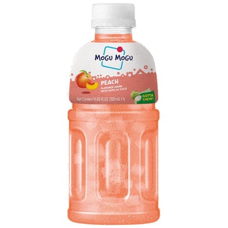 椰果饮料 桃子味 320毫升 /Getränk Pfirsich Geschmack mit Nata de Coco 320ml MOGU MOGU