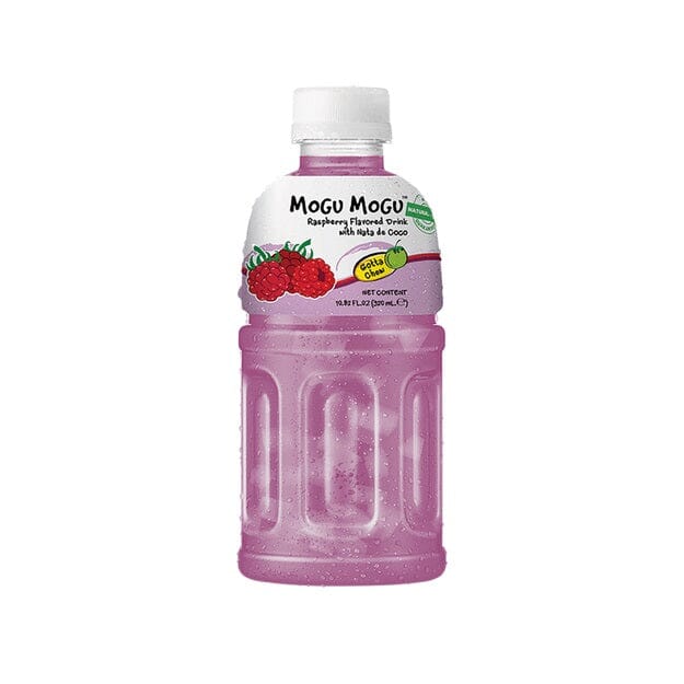 椰果饮料 覆盆子味 320毫升 /Himbeergetränk mit Nata de Coco 320ml MOGU MOGU