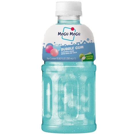 椰果饮料 口香糖味 320毫升 /Getränk Kaugummi mit Nata de Coco 320ml MOGU MOGU