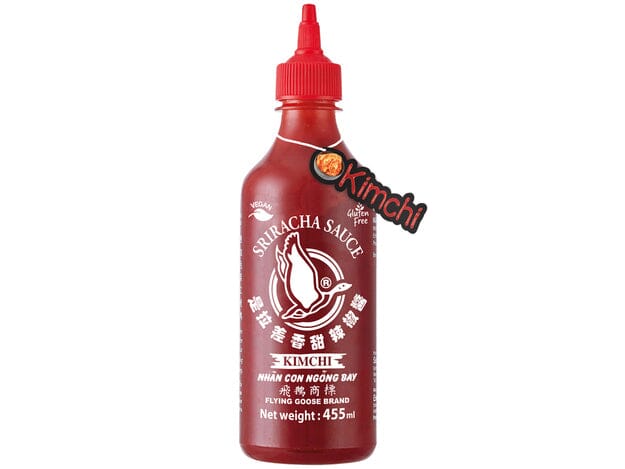 飞鹅商标 是拉差 辣椒酱 泡菜味 455毫升/Sriracha Chilisauce Kimchi 455ml FlyingGooseBrand
