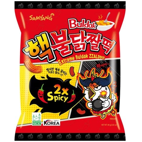 韩国三养小吃 双倍辣 80克 /Extreme Zzalduk Snacks 80g SAMYANG