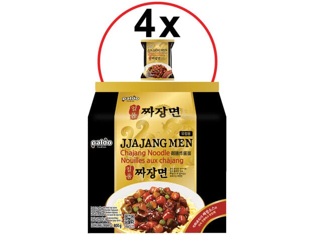 韩国八道御膳炸酱面 4包装/ Instant Nudeln JjaJangMen 4x200g Paldo