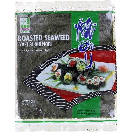 金印 寿司烤海苔 10张 /Gerösteter Seetang Nori für Sushi (10 Blätter) 28g JHFOODS