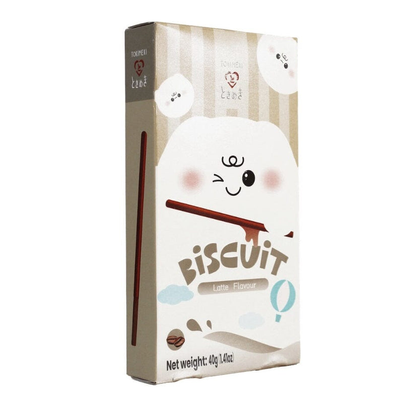 日式巧克力饼干棒 拿铁味 40克 /Biscuit Stick Latte Geschmack 40g Tokimeki