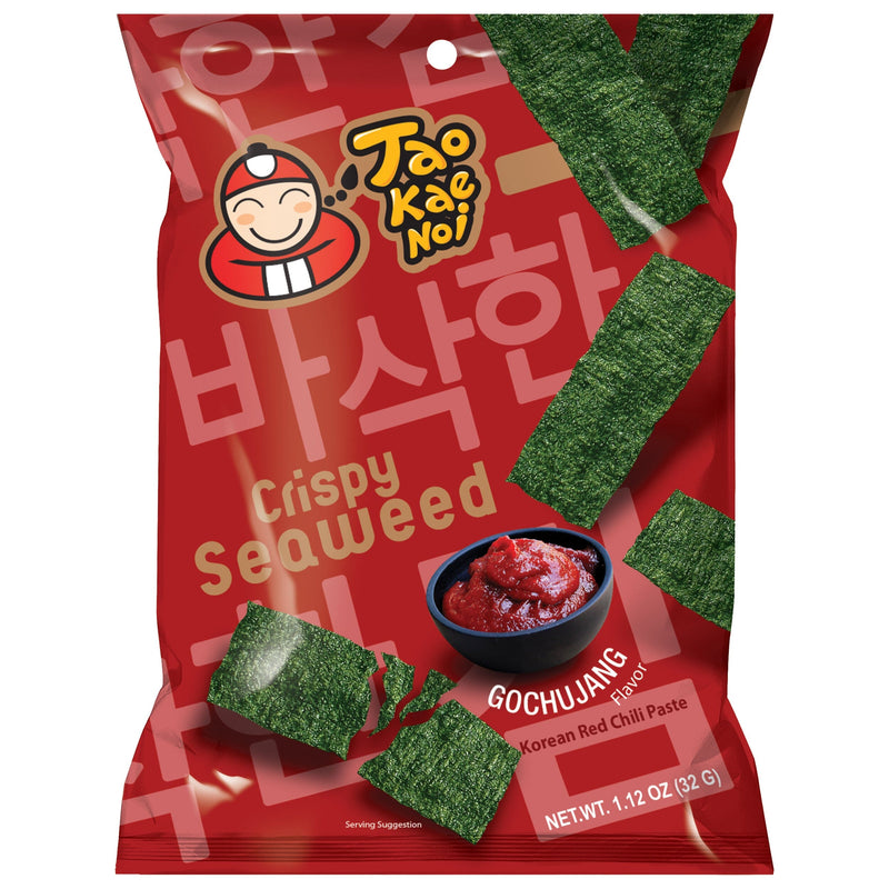 小老板 脆紫菜海苔 辣椒酱味 32克 /Knuspriger Algen Gochujang 32g TaoKaeNoi