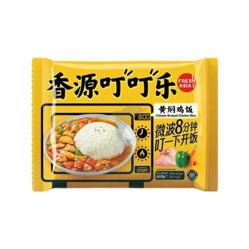 冰冻-Tiefgefroren 香源 叮叮乐 黄焖鸡饭 460克 / Chinesischer geschmorter Hühnerfleisch mit Reis 460g FRESHASIA
