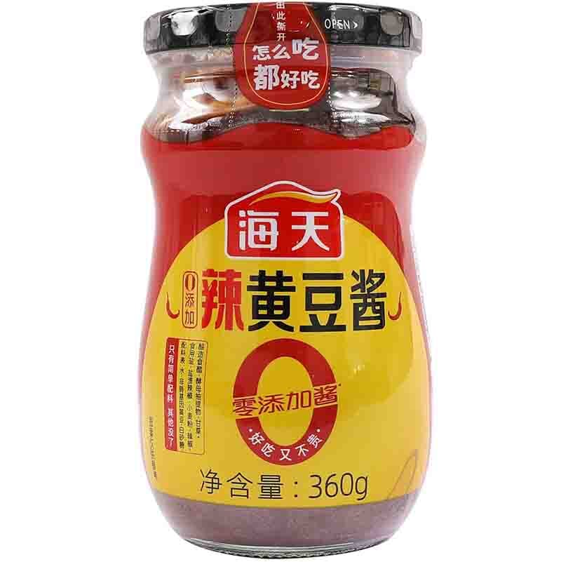 海天 辣黄豆酱 360克 /Sojabohnenpaste scharf 360g HADAY