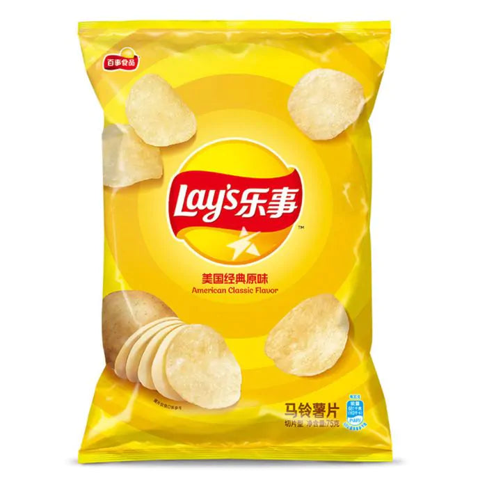 百事食品 乐事薯片 原味 70克 /Kartoffelchip Original Geschmack 70g Lays