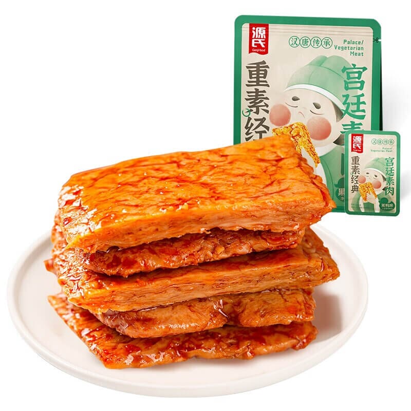 源氏 宫廷素肉 黑鸭味 90克 /Palace Vegetarisches Fleisch mit Entengeschmack 90g GENJI