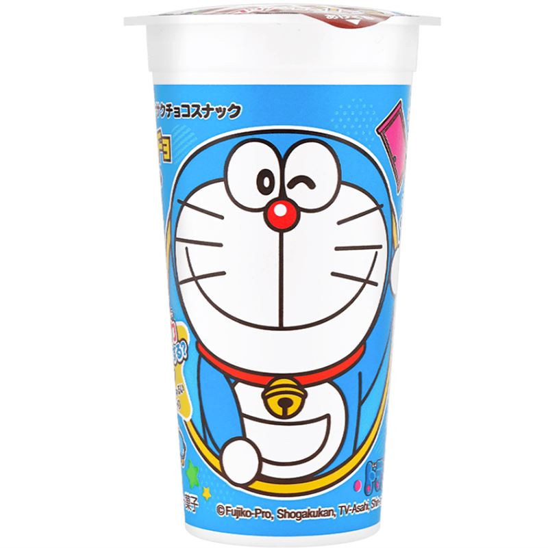 乐天 哆啦A梦 玉米粒巧克力 杯装 37克 /Doraemon Maisgrieß Schokoladen Becher 37g Lotte