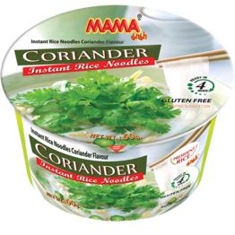 妈妈牌 碗装方便面 香菜味 60克 /Instantnudeln Garnelen Koriander Schüssel 60g MAMA