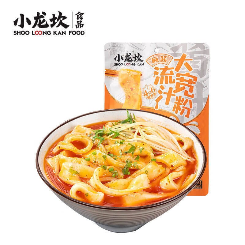 小龙坎 麻酱流汁大宽粉 266克 /Instant breite Nudeln mit Sesampastegeschmack 266g XLK