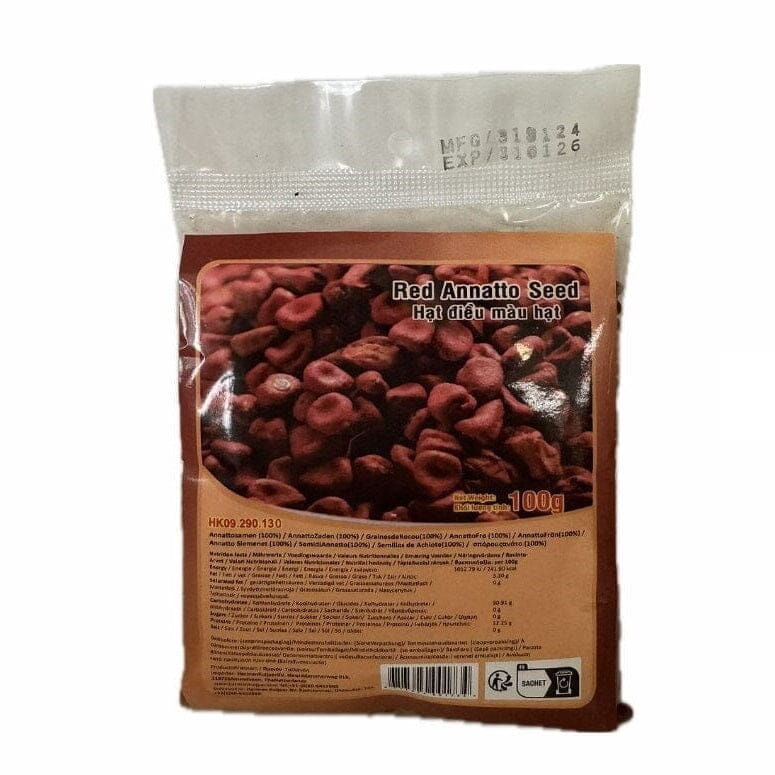 胭脂树红 粒 100克 /Rot Annatto Samen 100g