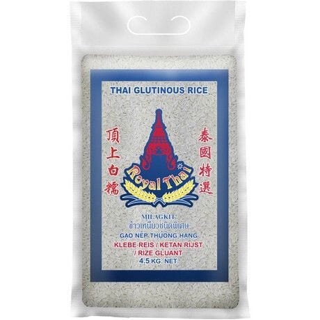 泰国特选 顶上白糯 糯米 4.5公斤 /Kleberreis 4.5kg ROYAL THAI RICE