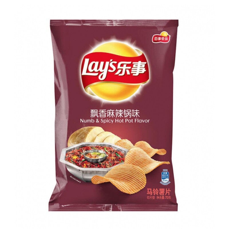 百事食品 乐事薯片 飘香麻辣锅味 70克 /Kartoffelchip Würziger Topf Geschmack 70g Lays