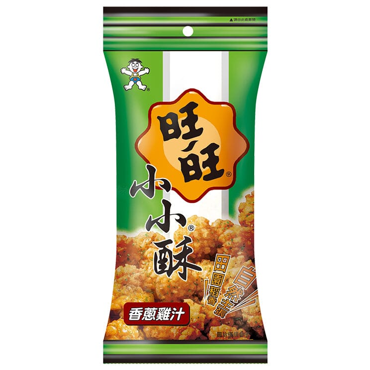 旺旺 小小酥 葱香鸡肉味 60克 /Mini-Reiskräcker Hähnchengeschmack 60g WantWant