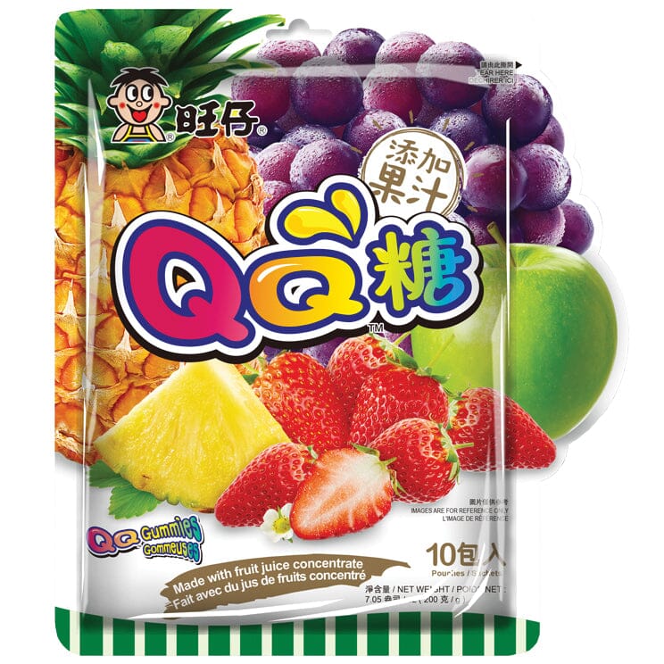 旺仔 QQ糖 混合水果味 200克 /Gummibärchen gemischt Obst Geschmack 200g