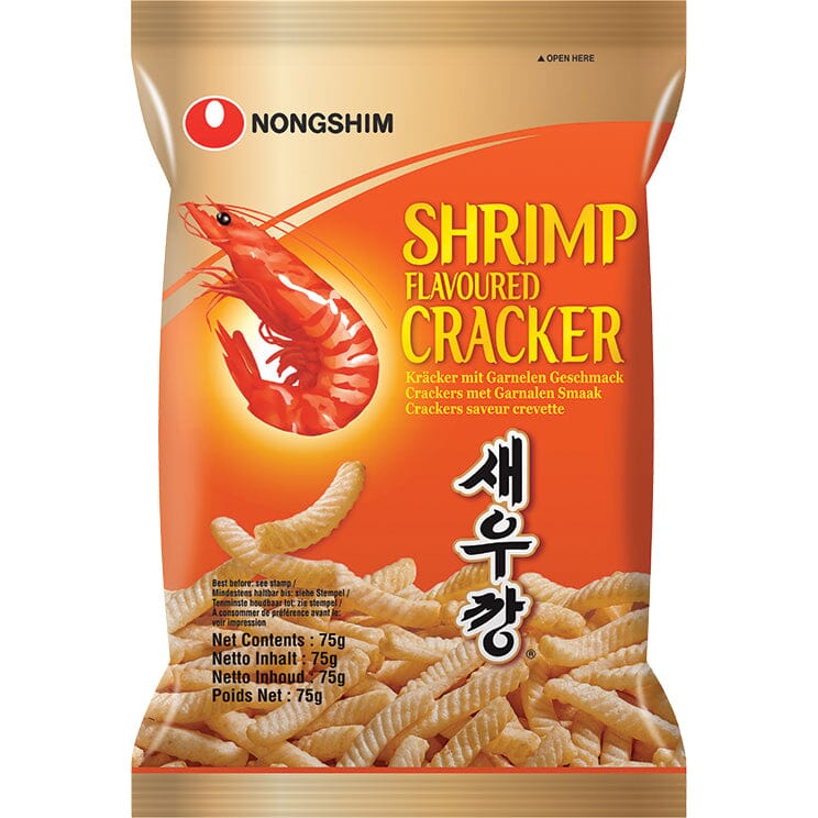 农心 韩国鲜虾条 不辣 75克 /Kräcker mit Garnelen Geschmack 75g NONGSHIM