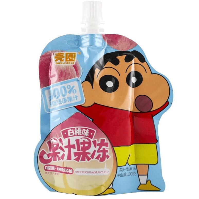 壳圈 蜡笔小新联名 果汁果冻 白桃味 100克 /Jelly Weißer Pfirsch Geschmack Crayon Shin chan 100g KEQUAN