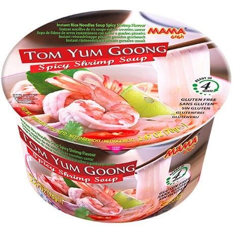 妈妈牌 碗装方便面 冬阴功味 70克 /Instantnudeln Garnelen Tom Yum Schüssel 70g MAMA