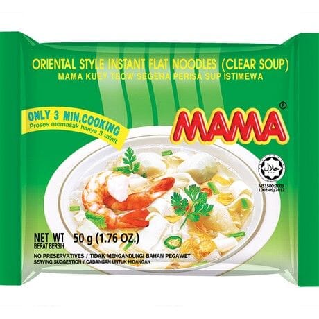 妈妈牌 东方风味方便河粉 清汤 50克 /Instantreisbandnudeln Klar Suppe Oriental Style 50g MAMA