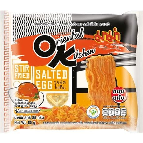 妈妈牌 东方风味方便面 咸鸭蛋干拌面 85克 /Instantnudeln Gesalzenes Ei Oriental Kitchen 85g MAMA