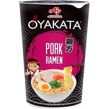 味之素 酱油味拉面 杯面 62克 /Instant Ramen Nudeln Schweinefleisch 62g OYAKATA