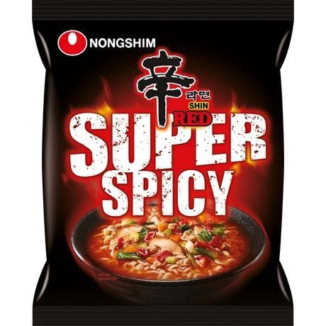 农心 超辣激辣辛拉面 120克 /Instantnudeln Shin Red Super Spicy 120g NONGSHIM