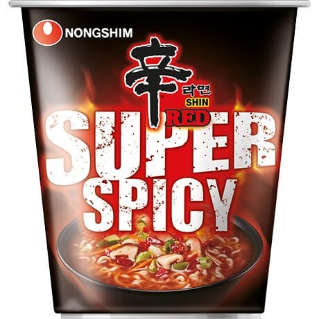 农心 辛拉面超辣激辛碗面 68克 /Instantnudeln Shin Red Scharf Becher 68g NONGSHIM