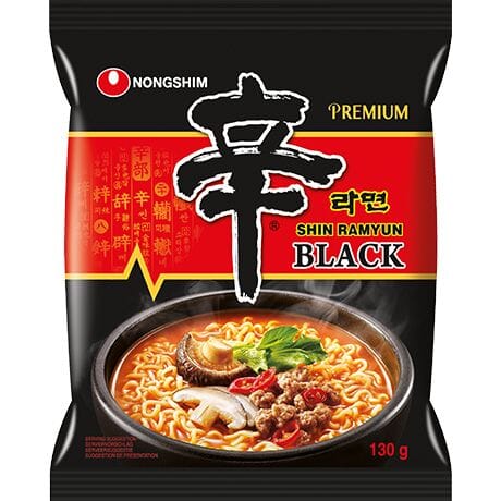 农心 辛拉面 黑色特级微辣 方便面 130克 /Instantnudeln Shin Ramyun Schwarz 130g NONGSHIM