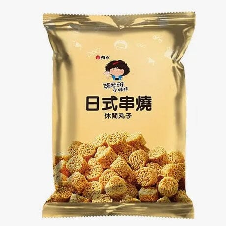 维力 张君雅小妹妹 日式串烧 休闲丸子 80克 /GGE Wheat Crackers BBQ 80g WeiLih