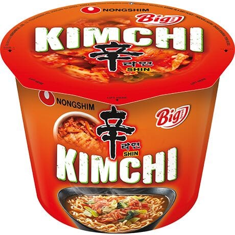 农心 辛拉面 泡菜味方便面 杯面112克 /Instant Nudeln Big Bowl Kimchi 112g NONGSHIM