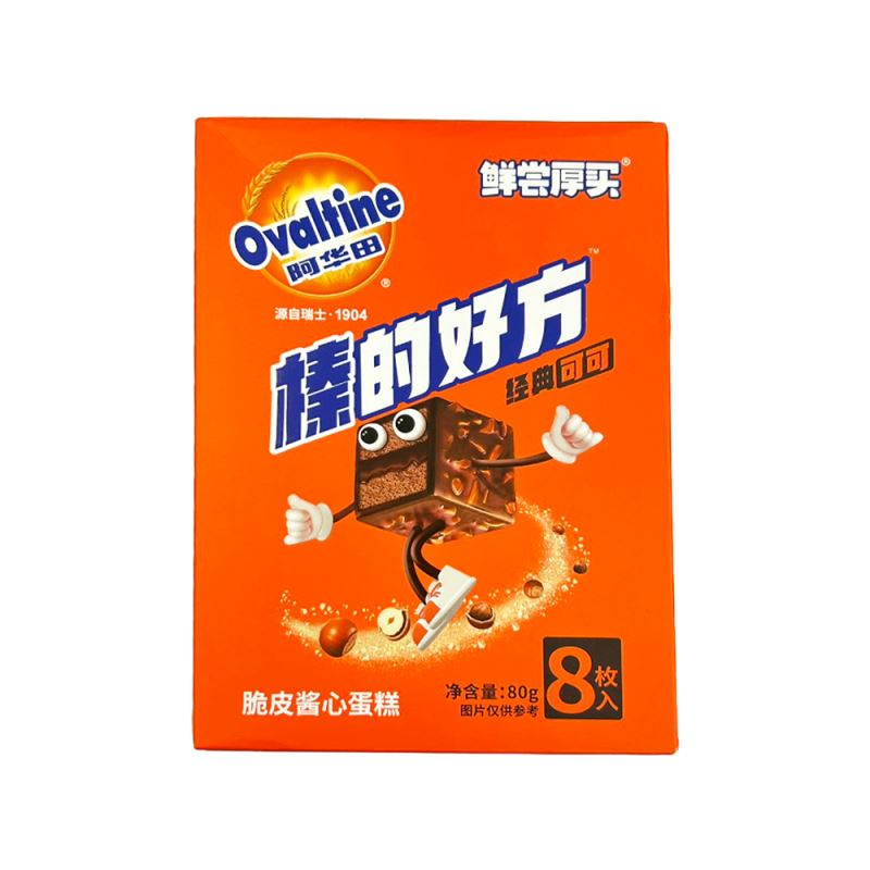 阿华田 榛的好方 80克 /Knuspriger Schokoladenkuchen 80g Ovomaltine