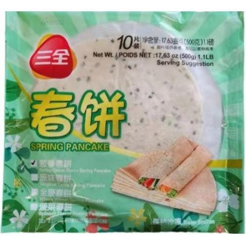 冰冻-Tiefgefroren! 三全 葱香春饼 500克/Pfannkuchen mit Lauchzwiebel 500g SANQUAN