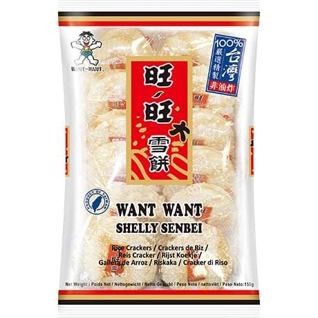 旺旺 大雪饼 原味 150克 /Reiswaffeln Originalgeschmack 150g WantWant