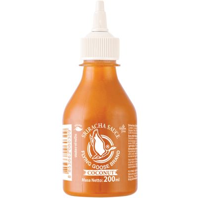 飞鹅商标 是拉差 辣椒酱 椰子 200毫升 /Chilisauce Kokosnuss 200ml Sriracha