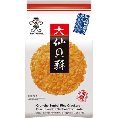 旺旺 大仙贝酥 155克 /Boring Pie großer Reiscracker 155g WANT WANT