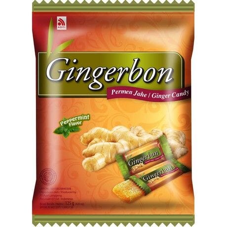 生姜薄荷糖果 125克 /Ingwer- Pfefferminz- Bonbons 125g GINGERBON