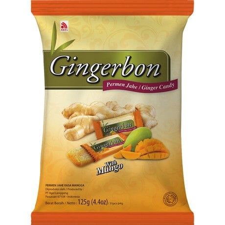 生姜芒果糖果 125克 /Ingwer- Mango- Bonbons 125g GINGERBON