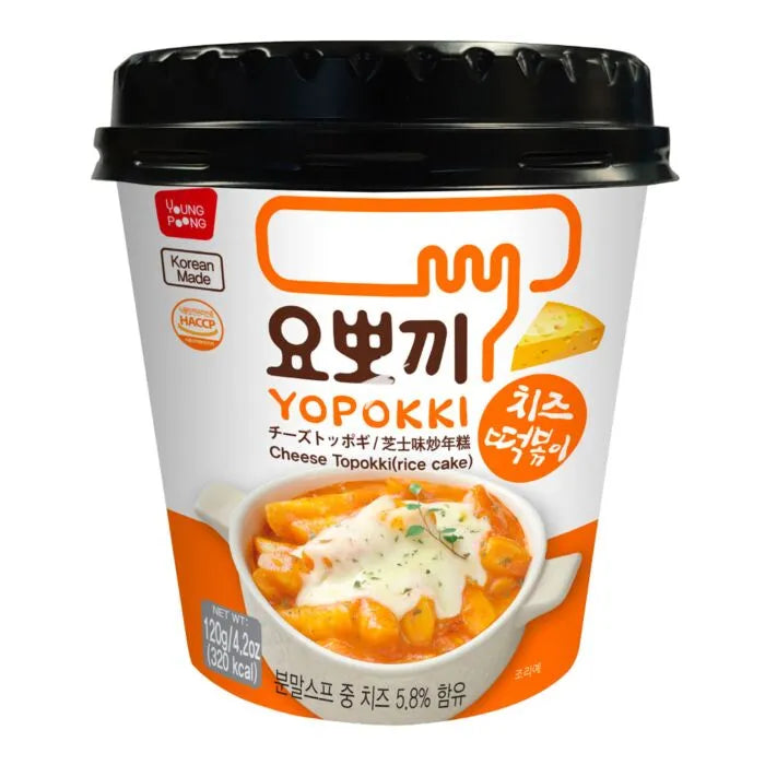 韩国永丰即食炒年糕 芝士味 微波年糕杯 120克 /Reiskuchen Yopokki Cheese Geschmack 120g YOUNGPOONG