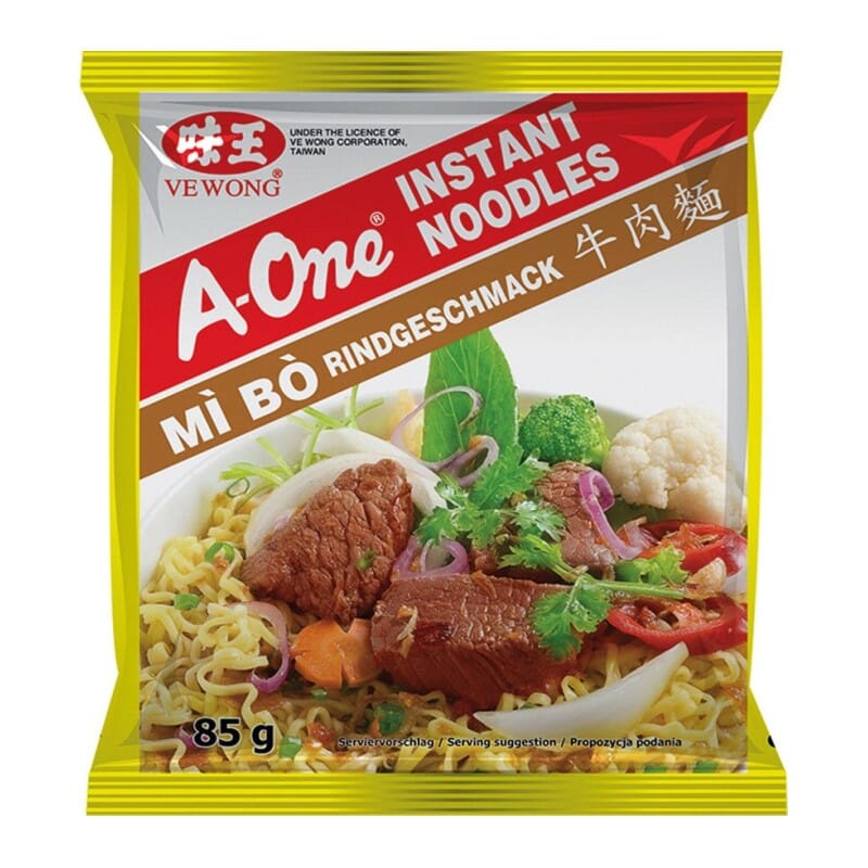 西贡味王 牛肉面 85克 / Instantnudeln mit Rindgeschmack 85g A-One