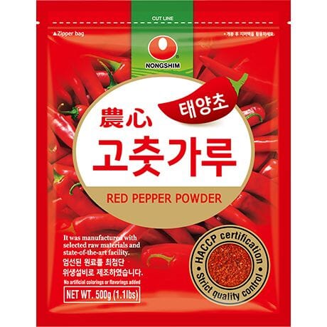 韩国农心辣椒粉 辣椒 细 500克 /Koreanische Rot Chillipulver Fein 500g NONGSHIM