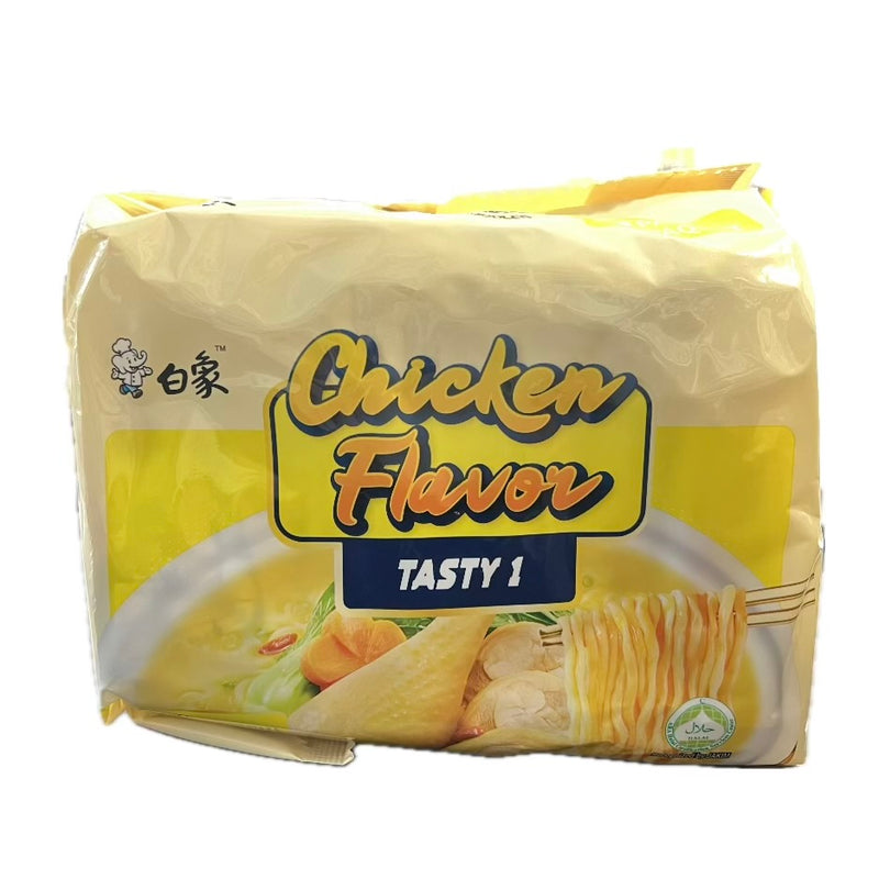 白象Tasty 1鸡肉味汤面袋装 五连包 / Nudelnsuppe Hühnergeschmack 5*82g BAIXIANG