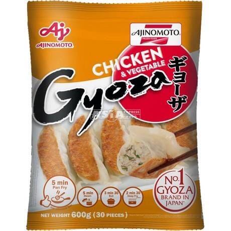 冰冻-Tiefgefroren! 味之素 日式鸡肉蔬菜煎饺 30个/ Japan Stil Huhn & Gemüse Gyoza 30 St. 600g AJINOMOTO